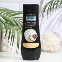 ECOandVIT/ Гель для душа увлажняющий, белая орхидея и масло ши, серии Organic Oil 400 мл.