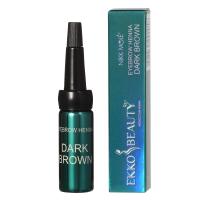 DARK BROWN хна для бровей EkkoBeauty
