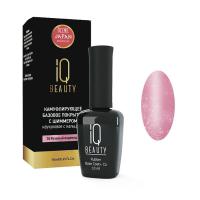 IQ Beauty Камуфлирующее базовое покр. с шиммером каучук. с кальцием "розовый леденец" 