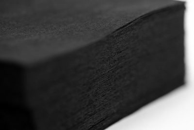 Салфетка одноразовая 8*40 спанлейс черный  White line №100шт пачка