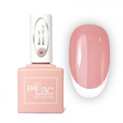 E.MiLac Base Gel Нюдово-розовый
