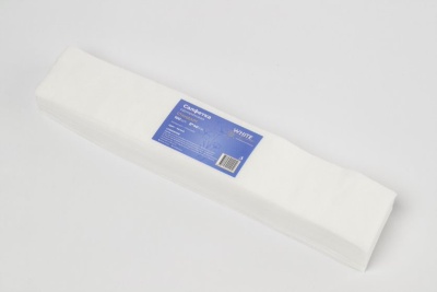 Салфетка одноразовая 8*40 спанлейс белый White line №100шт пачка