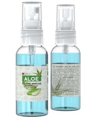 Сухое укрепляющее масло для ногтей «ALOE». 50 мл.