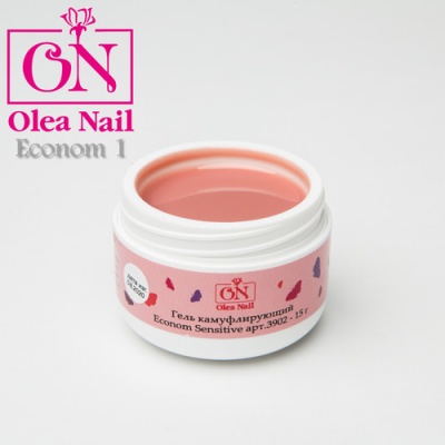 Гель камуфлирующий Econom Sensitive №1 Olea Nail 15ml