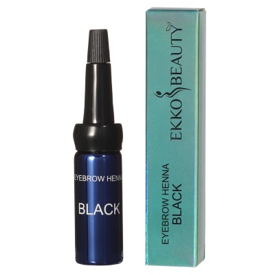 BLACK хна для бровей EkkoBeauty