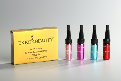 Набор хны из 4-х оттенков LIGHT EkkoBeauty