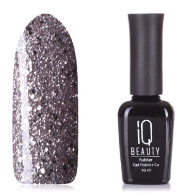 IQ Beauty Каучуковый гель-лак с кальцием 086 GO HOLLYWOOD Silver Dress