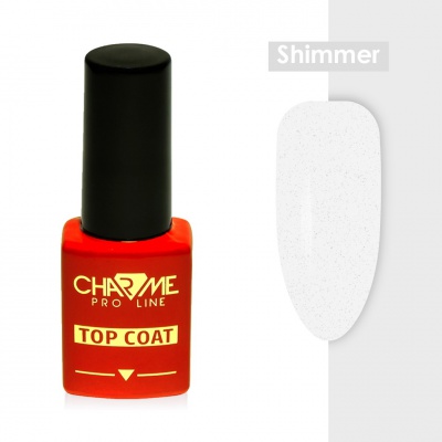 Завершающее покрытие CHARME Shimmer без липкого слоя для гель-лака 