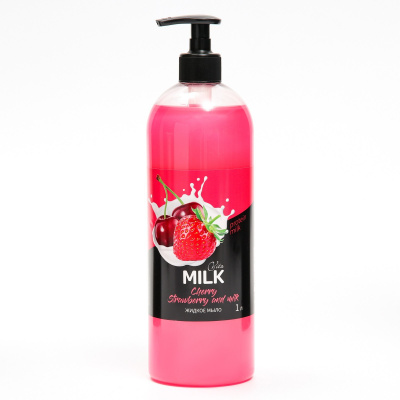 VITAMILK  Жидкое мыло Клубника и молоко 1000 мл