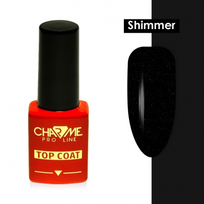 Завершающее покрытие CHARME Shimmer без липкого слоя для гель-лака 