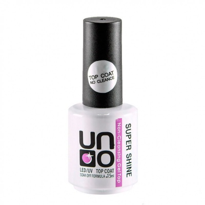 Верхнее покрытие для гель-лака "Uno" SUPER SHINE без липкого слоя