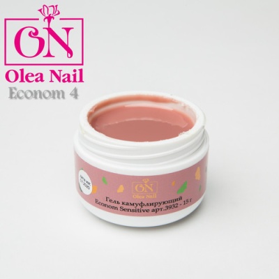 Гель камуфлирующий Econom Sensitive №4 Olea Nail 15ml